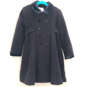 Florence Eiseman 4T Navy Blue formal coat and hat